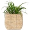 Vintiquewise Woven Square Flower Pot Planter with Leak-Proof Plastic Lining - Medium QI003833.M - alternate 1